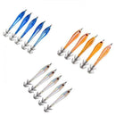 15Pcs 9.5cm Glow In Dark Luminous Fishing Lures Baits Squid Jigs Tackle Hook