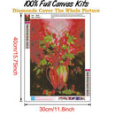 5D DIY Full Round Drill Diamond Painting Abstract Flowers Embroidery (B933)