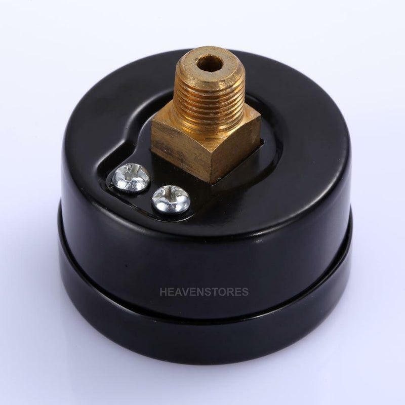 1/8" NPT AIR HYDRAULIC PRESSURE GAUGE 0-300 PSI BACK MT 1.5" FACE