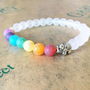 Elephant Charm Beaded Bracelet Mala Beads Yoga Energy Bracelet   OZ