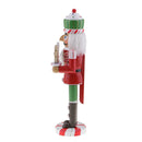 36CM Xmas Christmas Traditional Style Nutcracker Wooden Guard Decoration C