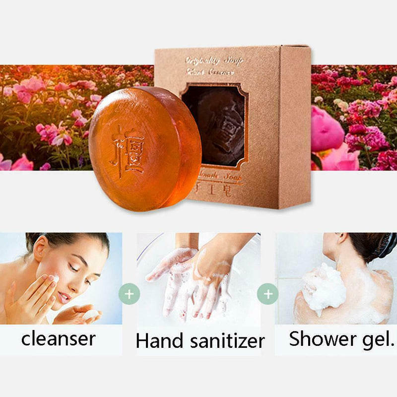 Tan vanilla essential oil soap hydrating cleansing handmade soap 100g Favor