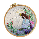 1 Set DIY Embroidery Starter Kits with Moon Fairy Pattern Handmade Embroidery