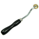 Black Handle DIY Tool Pricking Wheel Leather Sewing needle Spacing Paper Cr