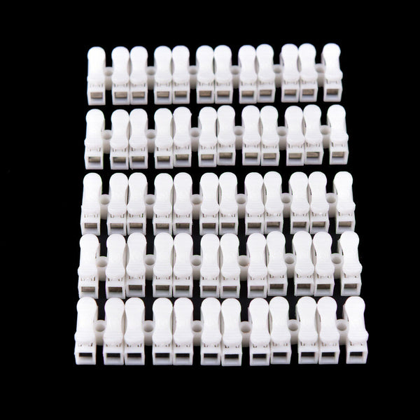 30x Self Locking mini 2Pin Cable Connectors Quick Splice Lock Wire Terminals Gw