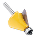 1/4" Edge Chamfer Forming Router Bit Milling Cutter Woodworking Tool