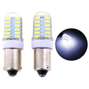 2X BA9S T11 T4W 3014 24SMD 12V LED Car Side Light Bulbs Interior Lamps White BX