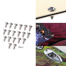 19Pcs Pickguard Cover Plate Stainless Steel Screws for Electric Guitar Bass Del