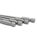 4Pcs 100mm 3mm-6mm 1/4" Hex Shank Slotted Screwdriver Bit S2 Magnetic Flat Head
