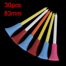 30PC Multi Color Plastic Golf Tees 83mm Durable Rubber Cushion Top Golf TeeJAME