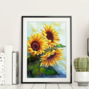 5D DIY Full Drill Diamond Painting Sunflower Cross Stitch Craft Kit (z1155)