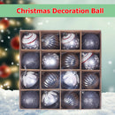 16pcs 6cm Christmas Decoration Balls Tree Hanging Ball Home Ornament (I)