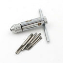 M3-M8T-HandleRatchet Tap Wrench Machinist Tool With 5Pcs Screw Thread Plug BX