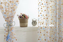 Colorful Dots Voile Organdy Curtain Window Sheer Drapes Divider Panel Coffee