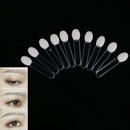 10pcs Single Head Eye Shadow Brush Transparent Rod Eyeliner Brush stick toolsJ3C
