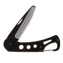 Mens womens beauty handmade folding pocket clip hair moustache beard comb OZ