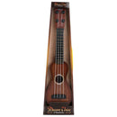 Simulation Wood Grain Ukelele Guitar Toys Kids Musical Instrument (Brown) A
