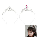2 Diadem Rhinestone Headbands for Children L3Y9