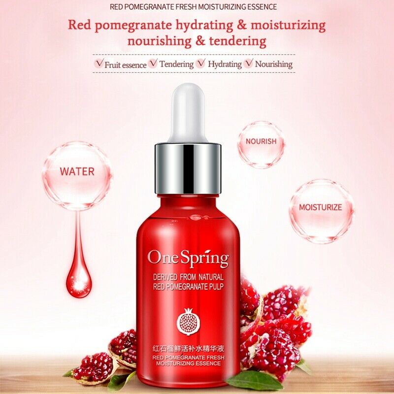One Spring Red Pomegranate Hydrating Essence Liquid Moisturizing Nourishing T4D9