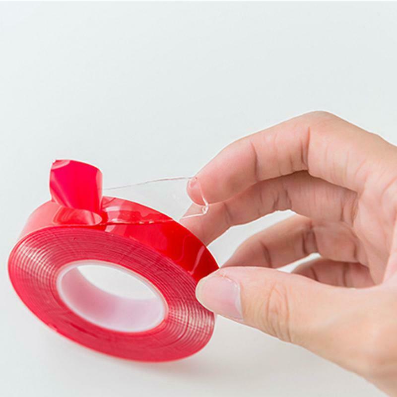 1 Roll 3 Meter Double Sided Adhesive Tape Acrylic Transparent No Traces Sti F2M7