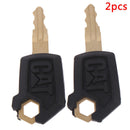 2pcs 5P8500 Heavy Equipment Ignition Loader Dozer Key For Caterpillar