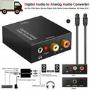 Optical Coax Toslink Digital to Analog Converter RCA L/R Stereo Audio Adapter ES