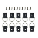 Marine 10 PCS Canoe Kayak Boat S.S.D-Ring Fishing Rigging with Screws