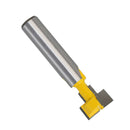 8mm Shank T-Slot Router Bit T-Track Slotting Carbide Wood Milling Cutter - 1/2