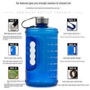 2pcs Water Bottle Large Capacity Jug Cup Cycling GYM Hiking Sports 73oz
