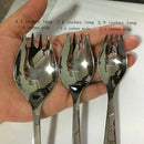 4-pack 304 Stainless Steel Sporks Everyday Use, Camping Backpacking Utensil