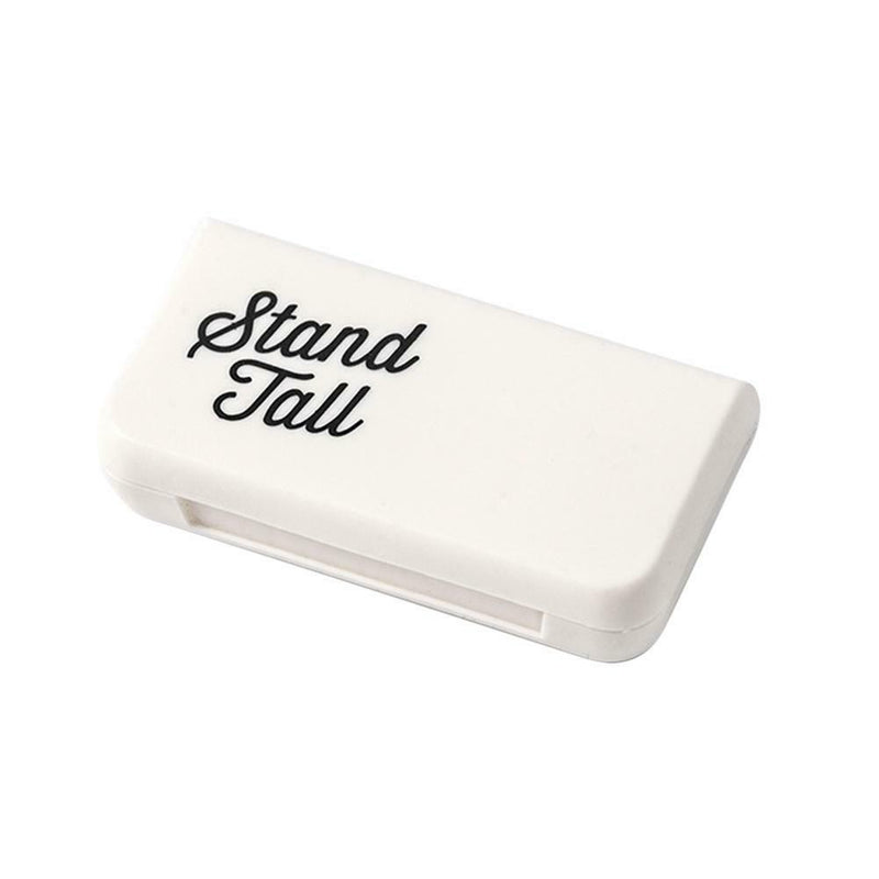 Portable 3 Grids Mini Pill Case Medicine Box Travel Tablet Holder (Letter)