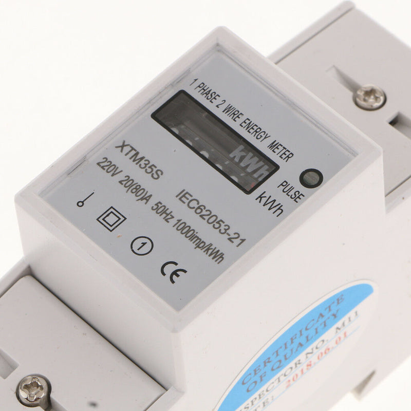 Multi-function DIN-rail Standard Single Phase 2P Electronic Energy Meter