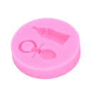 New Silicone Fondant Mould Baby Dummy Bottle Cake Mold Chocolate Baking Decor MO
