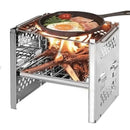 Outdoor Folding Wood Stoves Camping Picnic Hiking Firewoods Furnace Stainle