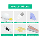 USB Powered Bright 10 Dimmable Bulbs Hidden Wires LED Vanity Mirror Light Kit