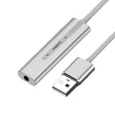 USB Sound Card External Converter USB Audio Adapter with 3.5mm Aux Stereo for