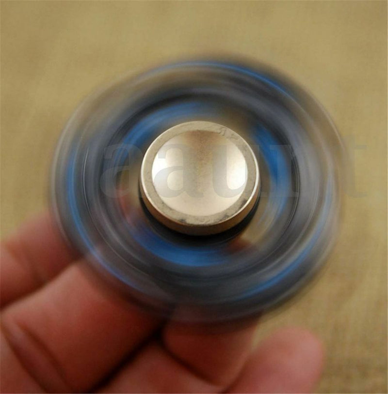 HOT Stress Relief Tri Metal Alloy Gyro Finger Tip Hand Spinner Desk Fidget Toys