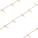 26 X 29 Inch Wall Picture Display Frame with 30 Clips, Wood Decor Wall-moun