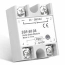 SSR-50DA Solid State Relay Alloy Heat Sink 60A Out 24-380V AC In 3-32V DC LIY