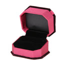Flocking Octagonal Bow Velvet Ring Box Jewelry Box Gift Box