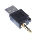 USB 2.0 to 3.5mm Adapter for iPod Shuffle 1st 2nd Generation Black