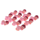 24pcs Mini Sleeping Baby Figures 50pcs Mini Pacifier Charms Baby Shower Gift Bag