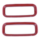 2x Red Car Front Reading Light Lamp Trim Cover fit for Ford F150 F-150 2016-2018