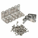 90 Degree Right Angle Brackets Stainless Steel Corner Braces with Screws, 1 X4W5