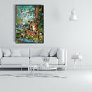 Painting By Numbers Kit DIY Animal World Canvas Oil Art Picture Home Decor