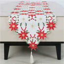 Embroidered Maple Leaves Table Runner Fall Thanksgiving Table Runner Ho KKJ