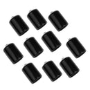 10 Pieces 13mm Pool Billiard Cue Tip Rubber Protector Replacement Tip Black