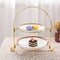 2 Tiers Easy Install Living Room Bowl Home Hotel Fruit Tray Storage Holder
