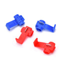New 50Pcs Red Blue Snap On Connector Splicer Terminal Quick Splice Cable  OZ FT