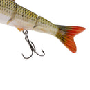 5pcs 4.7'' 4 Segments Fishing Baits Lures Swimbait Life-like Trout Striper